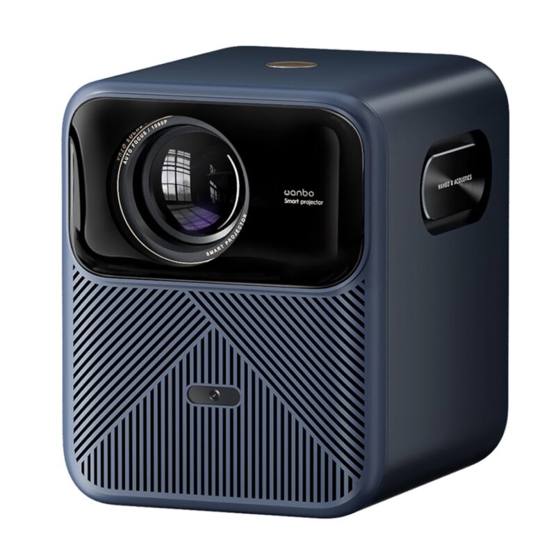 WANBO MOZART 1 PRO 1080P 900ANSI Android 11 Smart Home Theatre Projector – Dark Blue