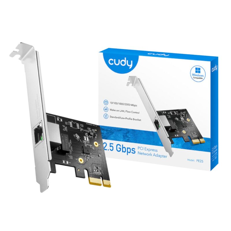 Cudy 2.5Gbps PCI-E Ethernet Adapter