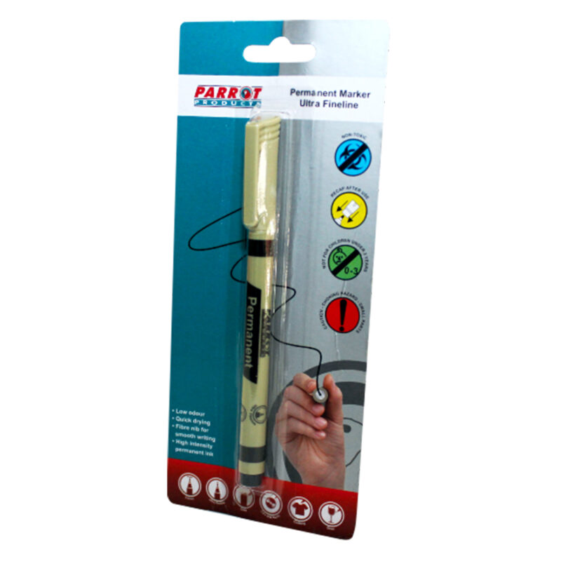 Permanent Marker Ultra Fine line (Black – Carded)