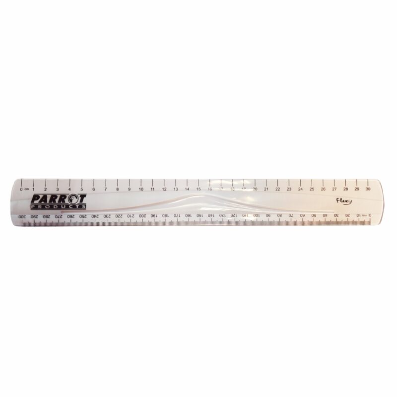 Parrot Flexible Ruler 30cm Clear
