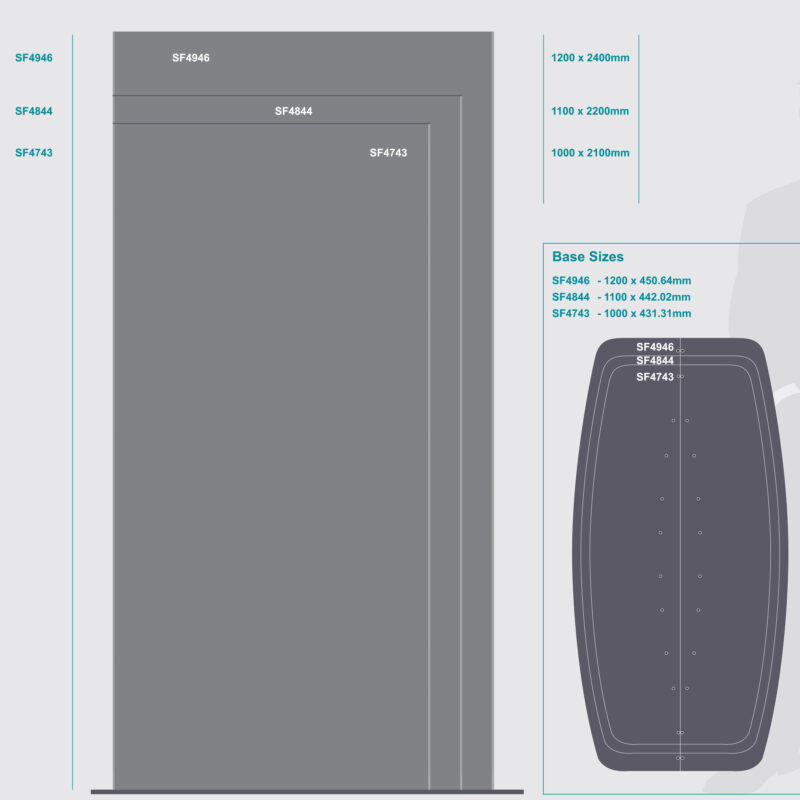 Sign Frame (1200*2400mm – Double Sided – Standing)
