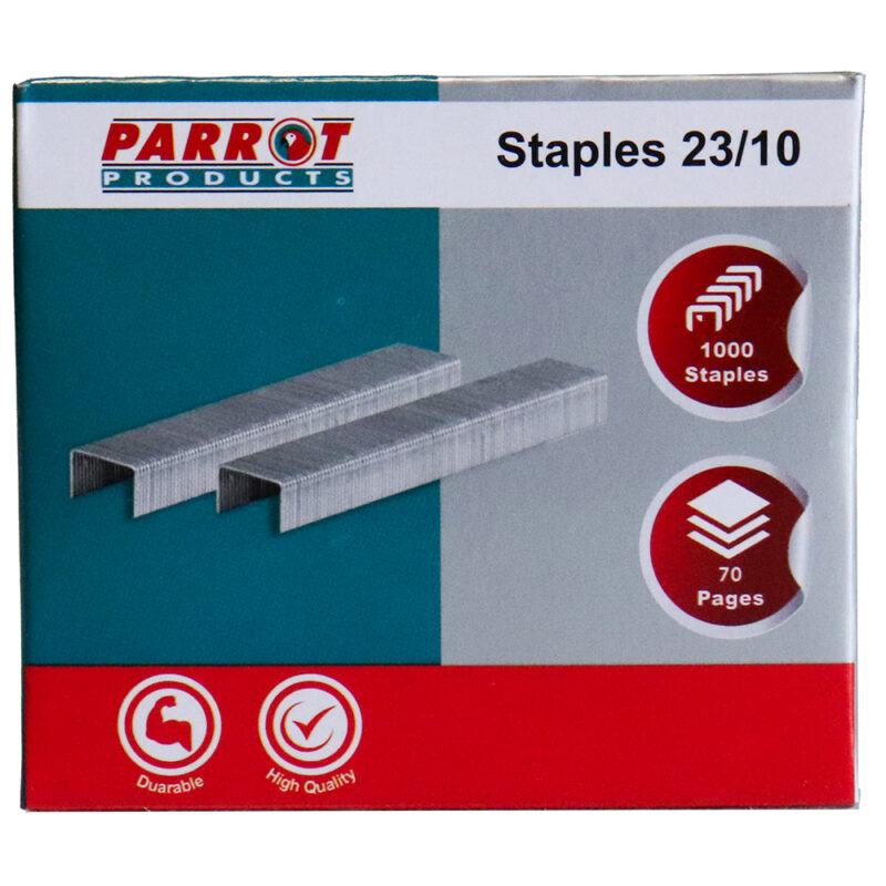 Staples (Staple Size: 23/10 –  Box of 1000 –  50 Pages)