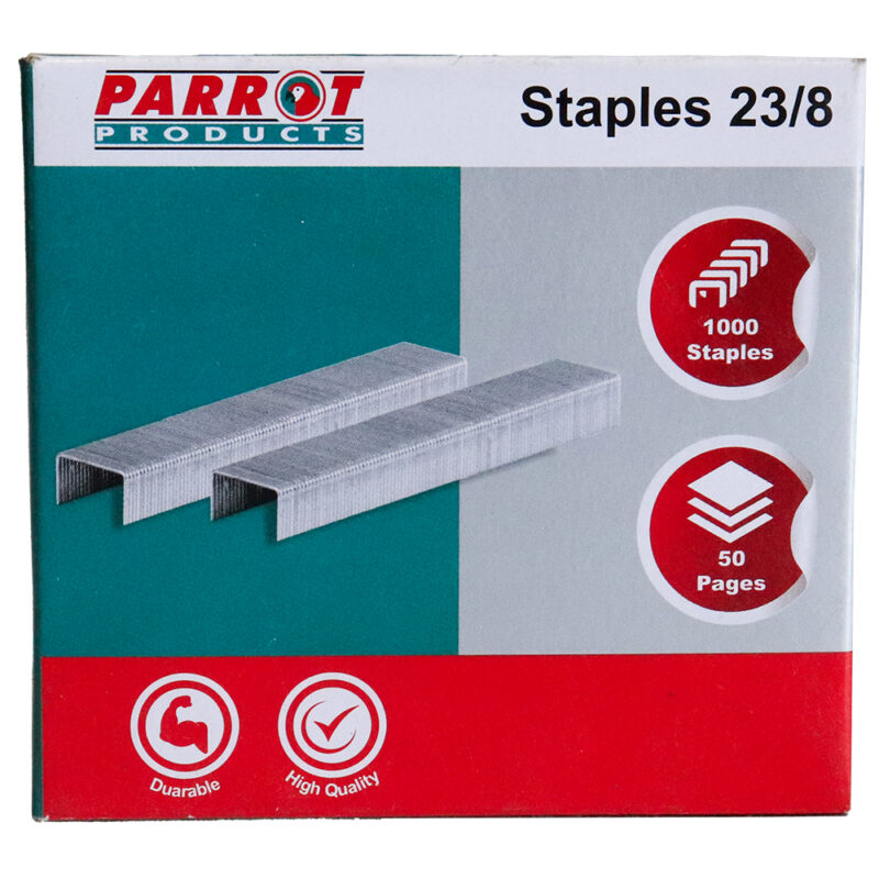 Staples (Staple Size: 23/8 – Box of 1000 – 50 Pages)