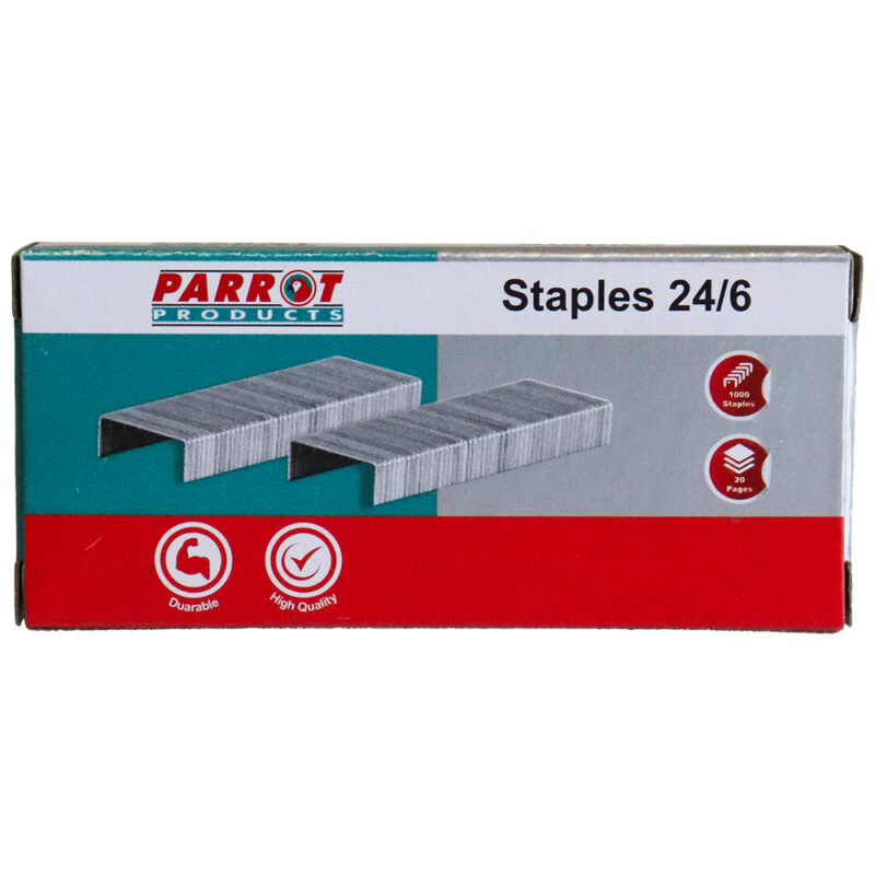 Staples (Staple Size: 24/6 – Box of 1000 – 20 Pages)