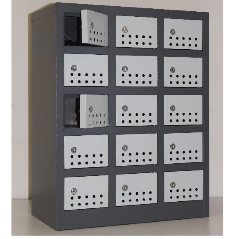 15 Compartment Cell Phone Locker