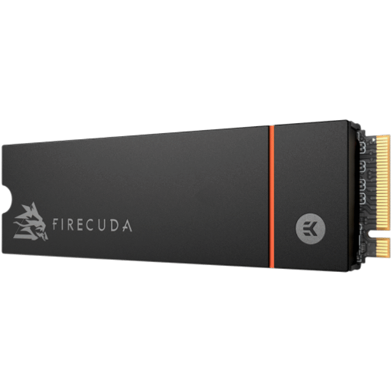 Seagate FireCuda 530 Heatsink, 2TB SSD, M.2 2280 PCIe 4.0 NVMe, Read/Write: 7,300 / 6,900 MB/s