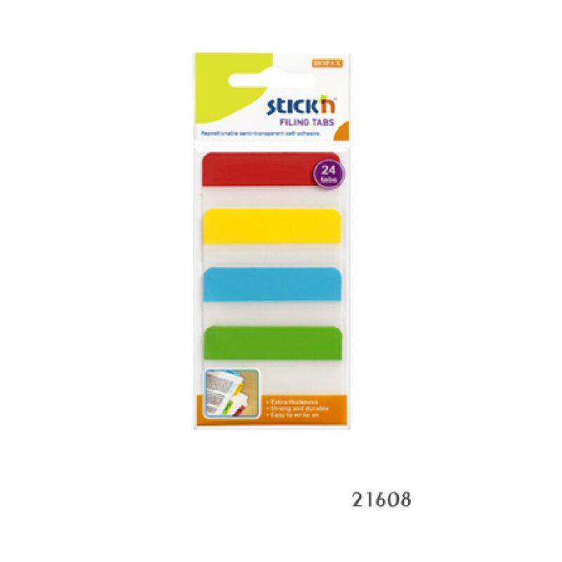 Stickn’note Filing Tab 38X51 (24) 5Color