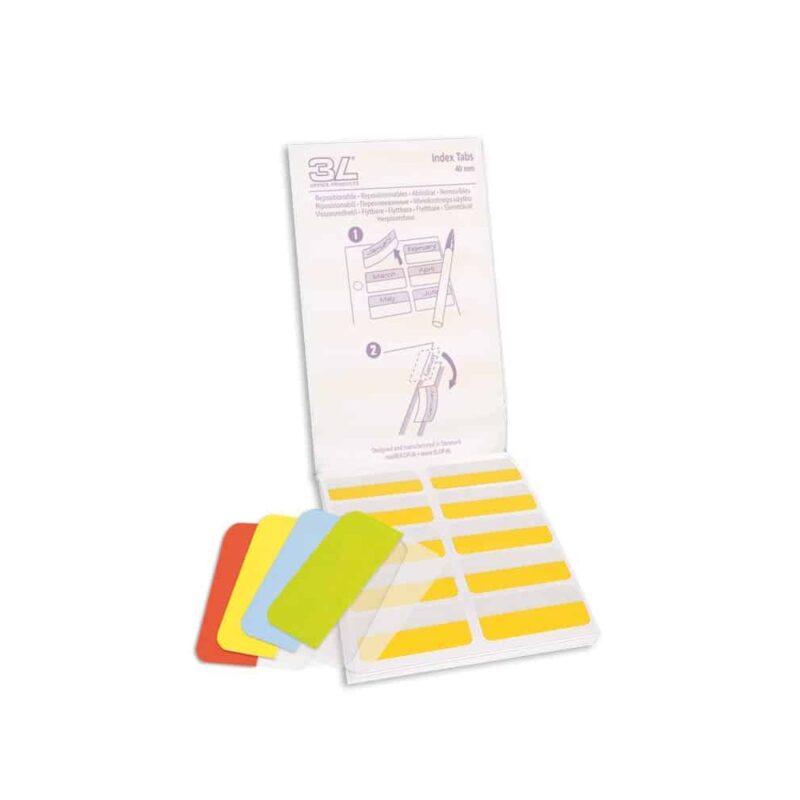 Index Tabs Pad Assorted 100