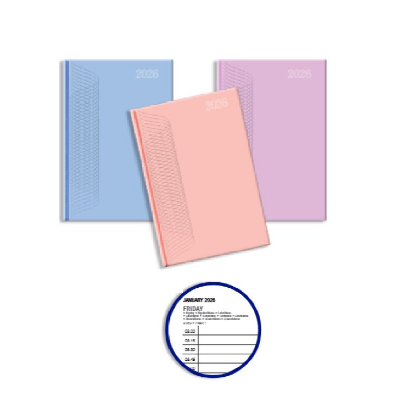 A5 Page a Day Diary Matt Lam 2026 Blue