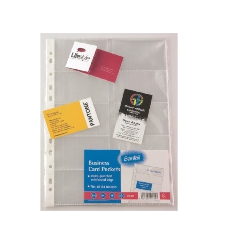 Bantex A4 – 10 PP Refill Pockets for 5923PRF00