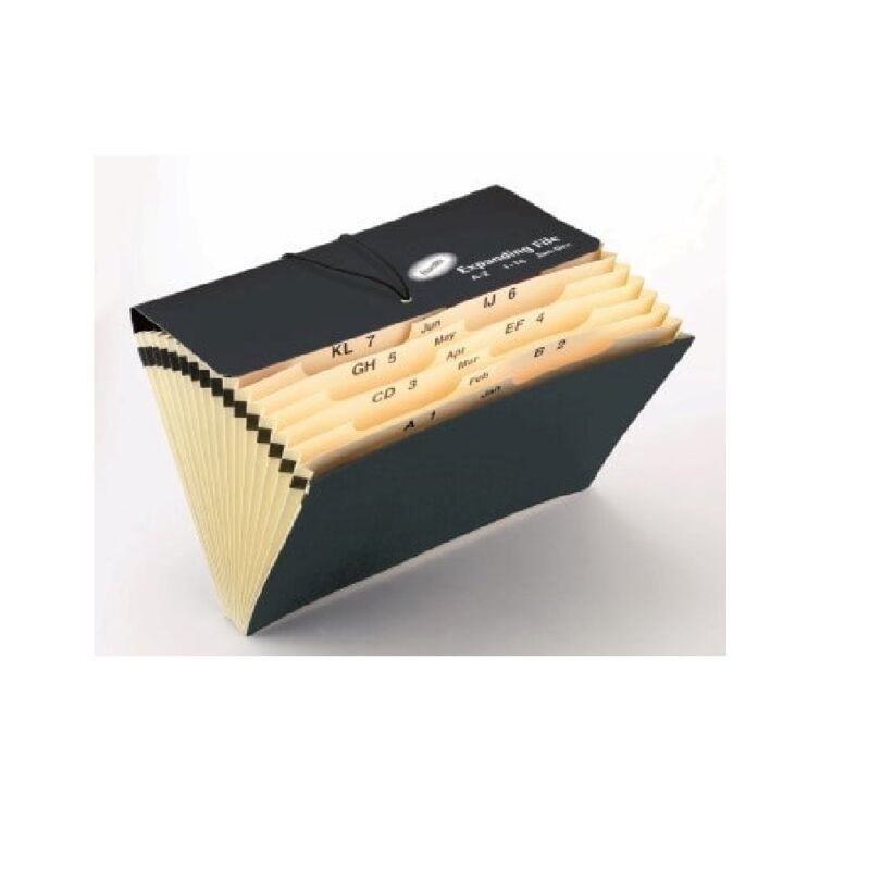 Bantex 5561 F/C – Board Expanding File – 16 partitions.