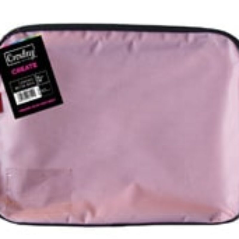 CROXLEY Canvas Gusset Book Bag Pink Each