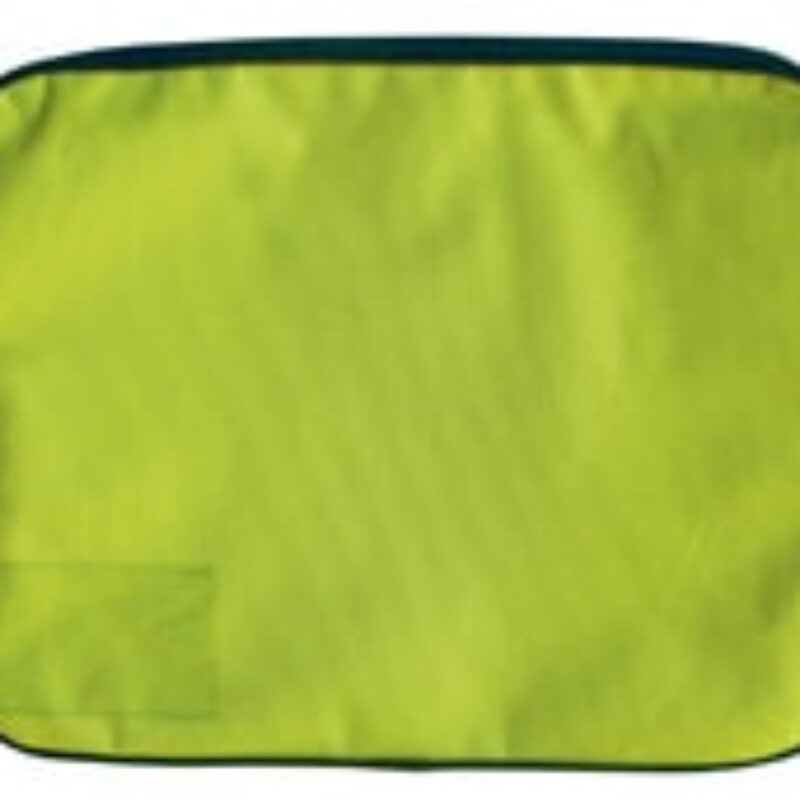 CROXLEY Canvas Gusset Book Bag Lime Green Each