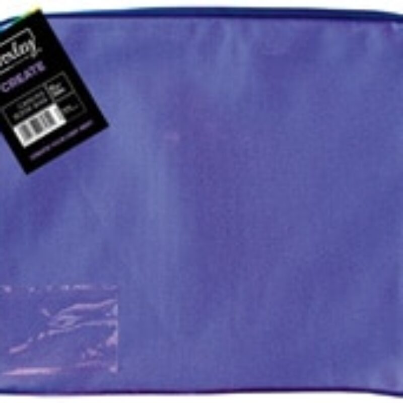 CROXLEY Canvas Gusset Book Bag Purple Each