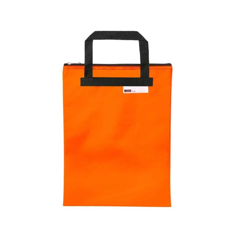 Book Carry Bag+Handle Orange Nylon Meeco