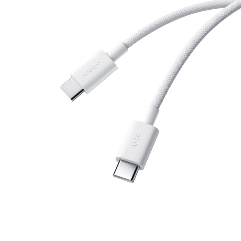 Xiaomi 3A Braided USB Type-C to USB Type-C Cable 1M – White