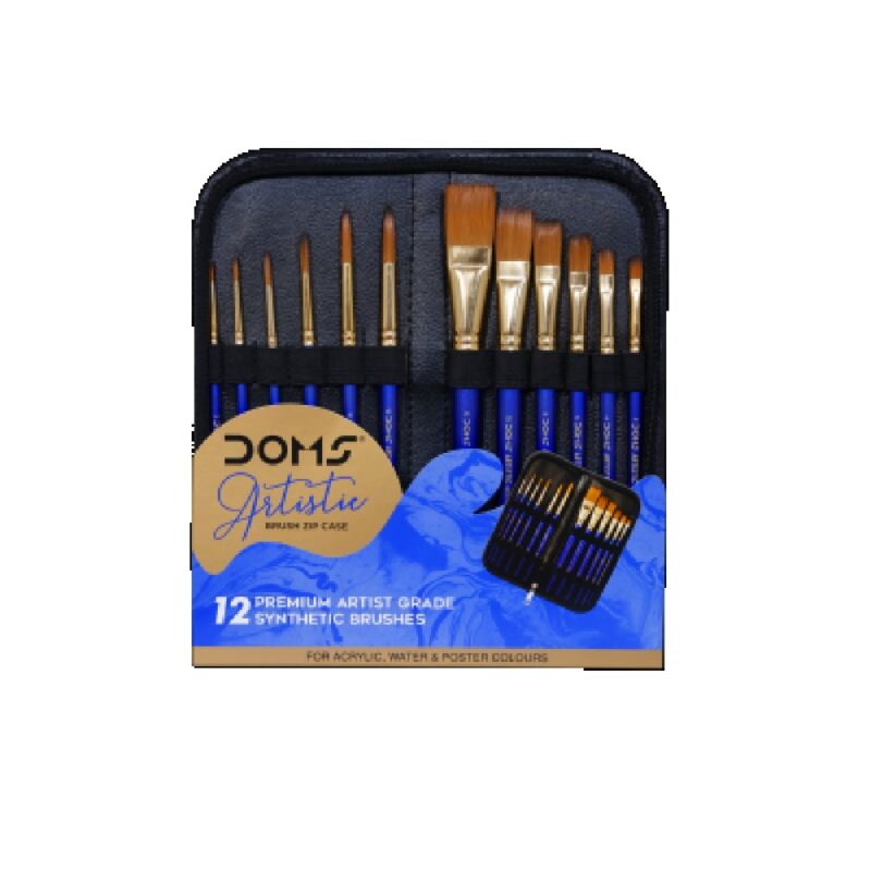 Doms Artistic Brush 6 Round / 6 Flat 7749