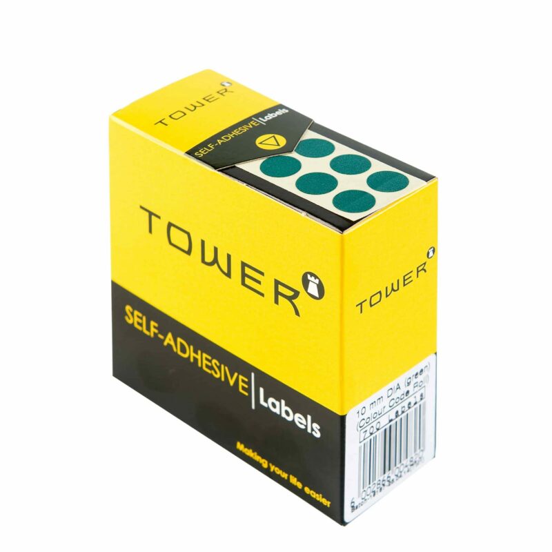 Tower C10 Colour Code Labels Green