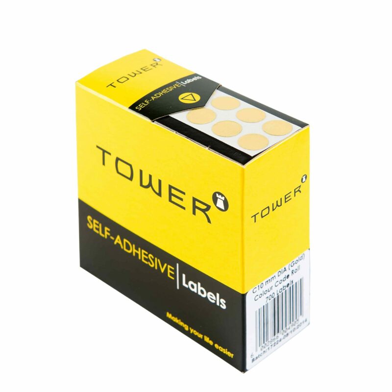 Tower C10 Colour Code Labels Gold