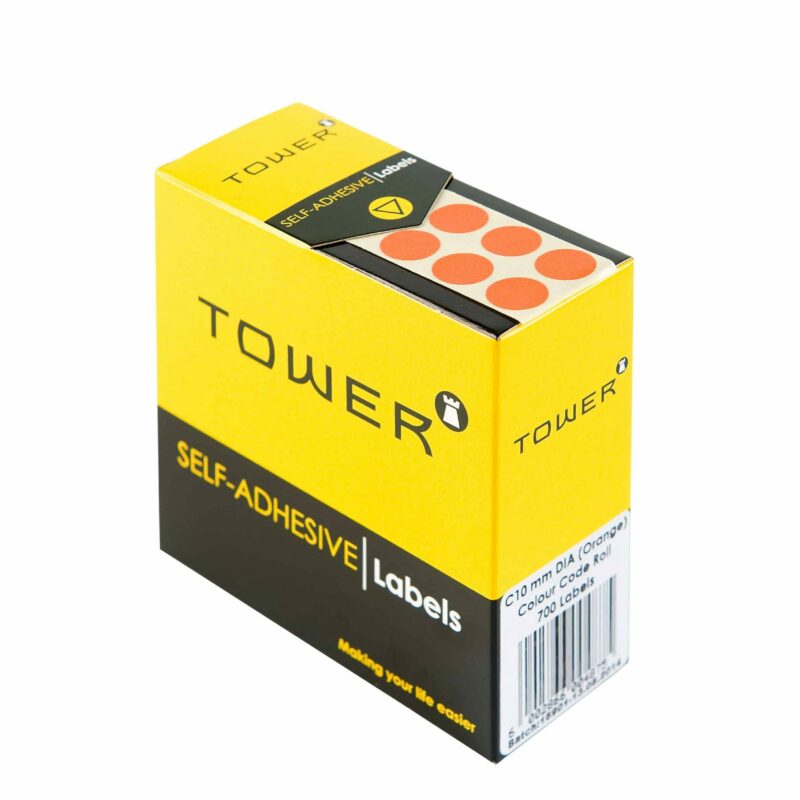 Tower C10 Colour Code Labels Orange
