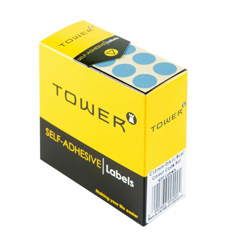 Tower C13 Colour Code Labels Light Blue
