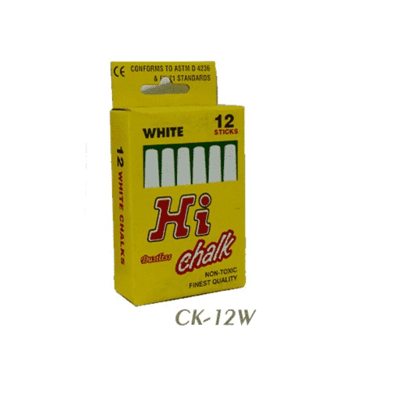 Hi White Dustless Chalk (12s)