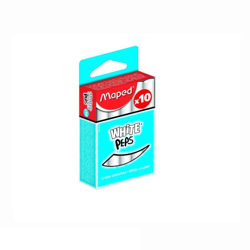 MAPED Chalk White’Peps White 10’s