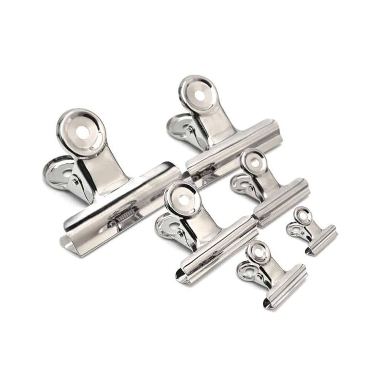 Silver Bulldog Clip 75mm