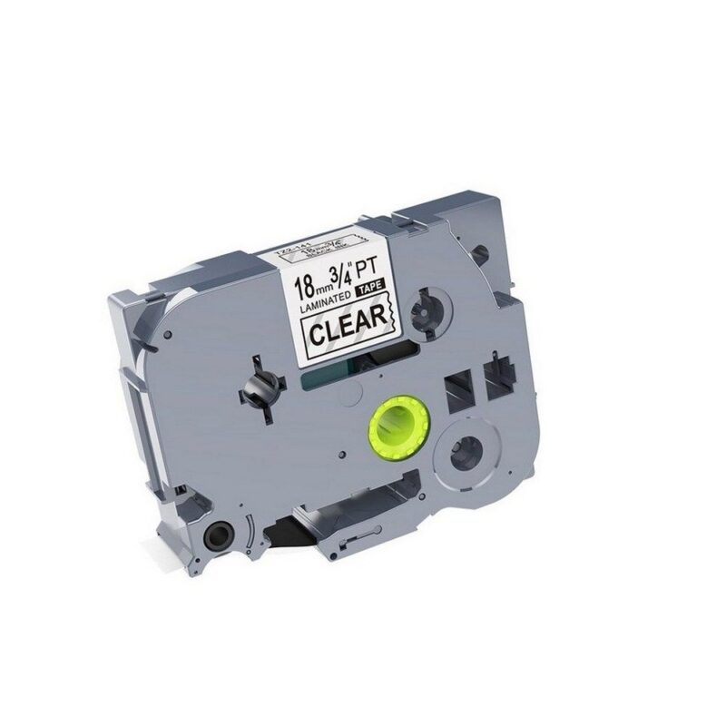 Tz141 18mm Black/clear Compatible Label