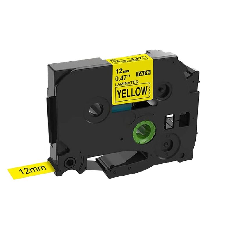 Tz631 12mm Black/yellow Compatible Label