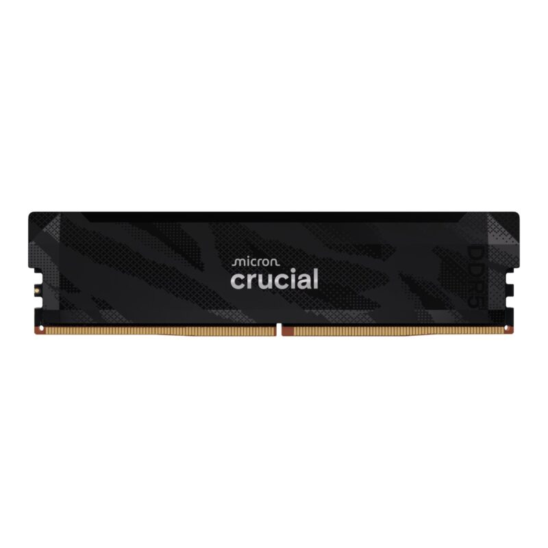 Crucial Pro 16GB 6400Mhz DDR5 Desktop OC Gaming Memory – Black