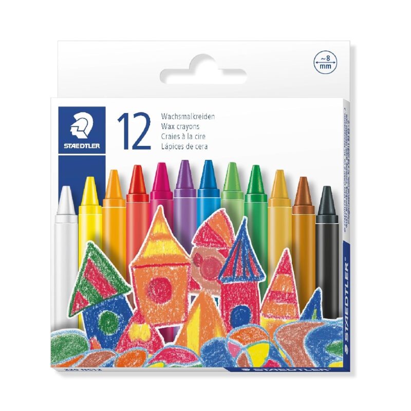 Staedtler Wax Crayons (12 ) Standard 8mm