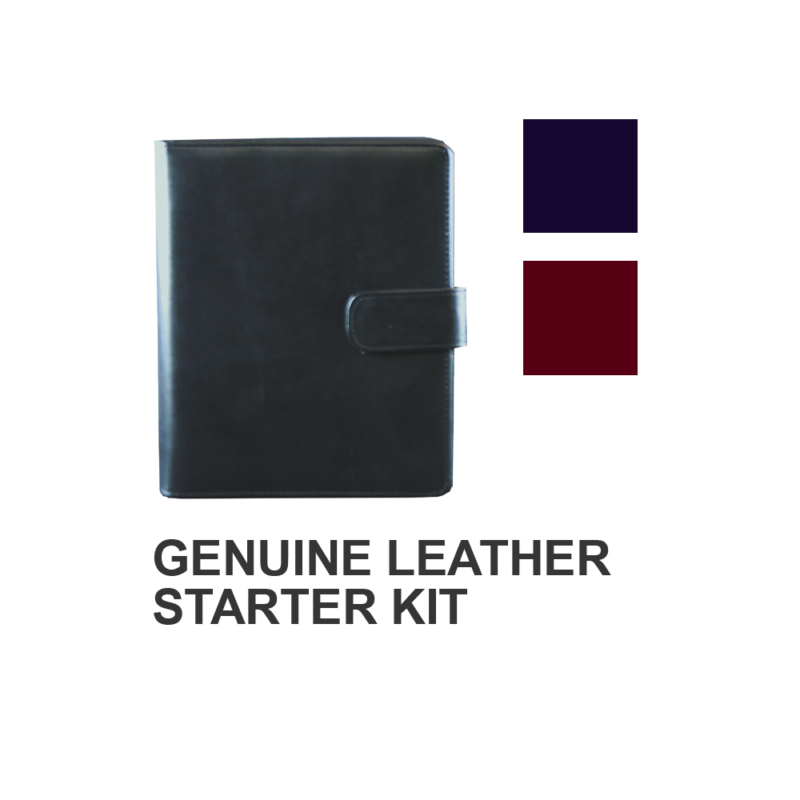 A5 Genuine Leather Burg Filofax Starter  Kit