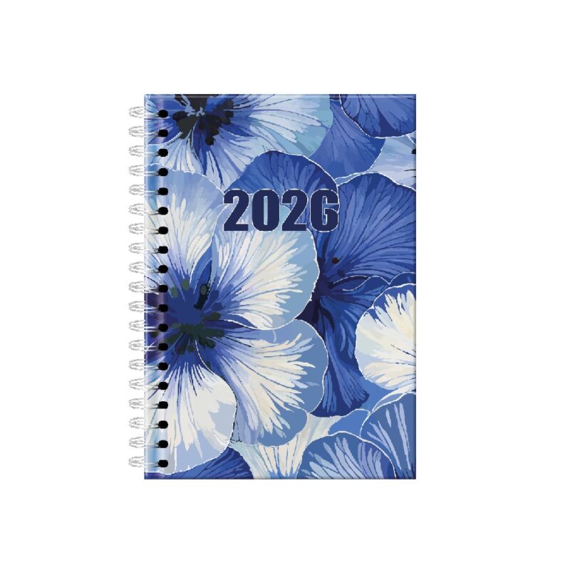 A5 Week 2 View & Journal Wirobound Des 1