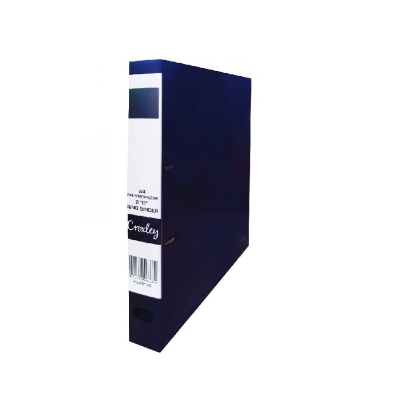 CROXLEY 2D PP Ring Binder Black Each