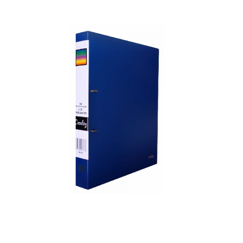 CROXLEY 2D PP Ring Binder Blue Each Each