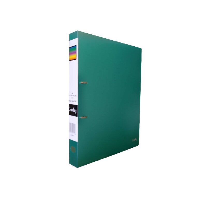 CROXLEY 2D PP Ring Binder Green Each Each