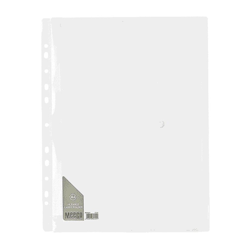 Meeco Filable Carry Folder A4 Clear