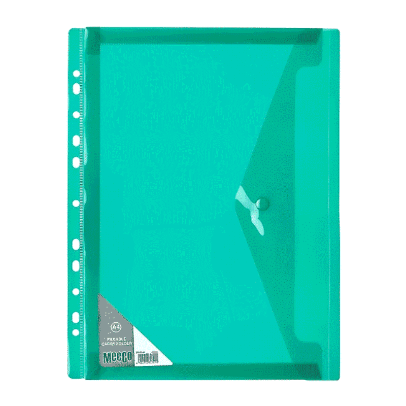 Meeco Filable Carry Folder A4 Green