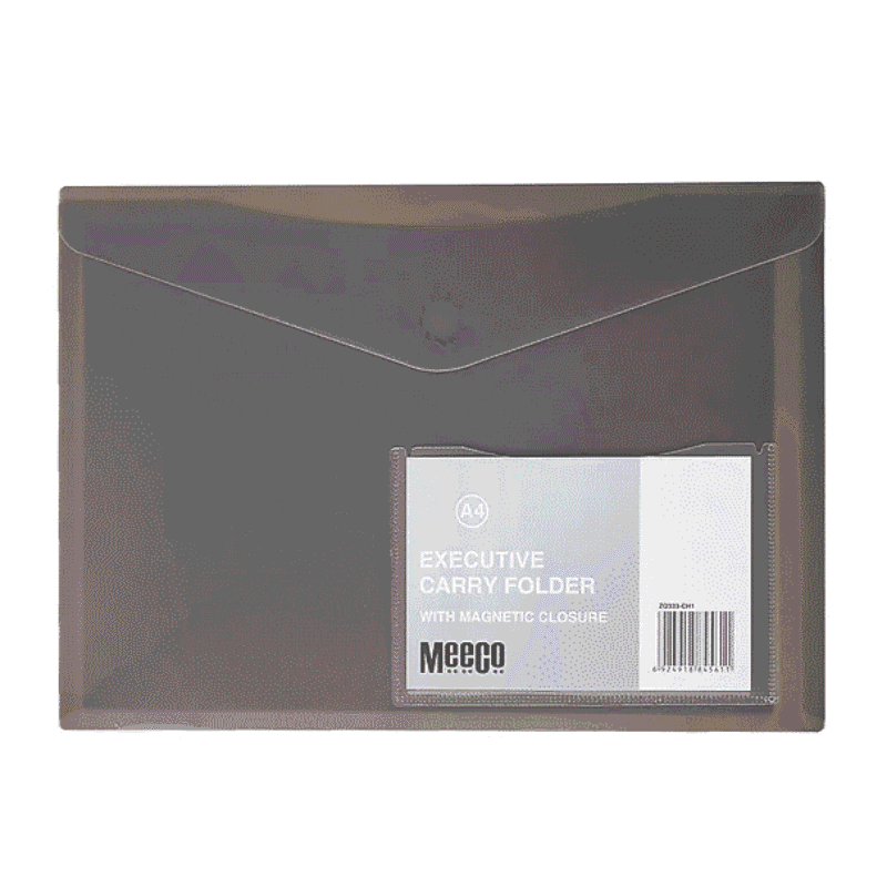 Meeco Executive Magnetic Carry Folder  Charcoal