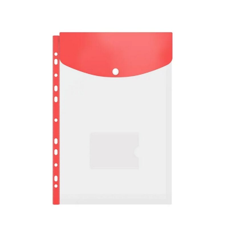 Kenzil Punched Top Load Carry Folder RED