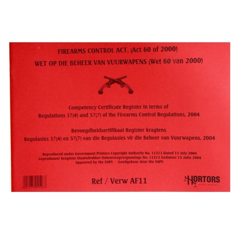 FIREARM COMPETENCY REGISTER