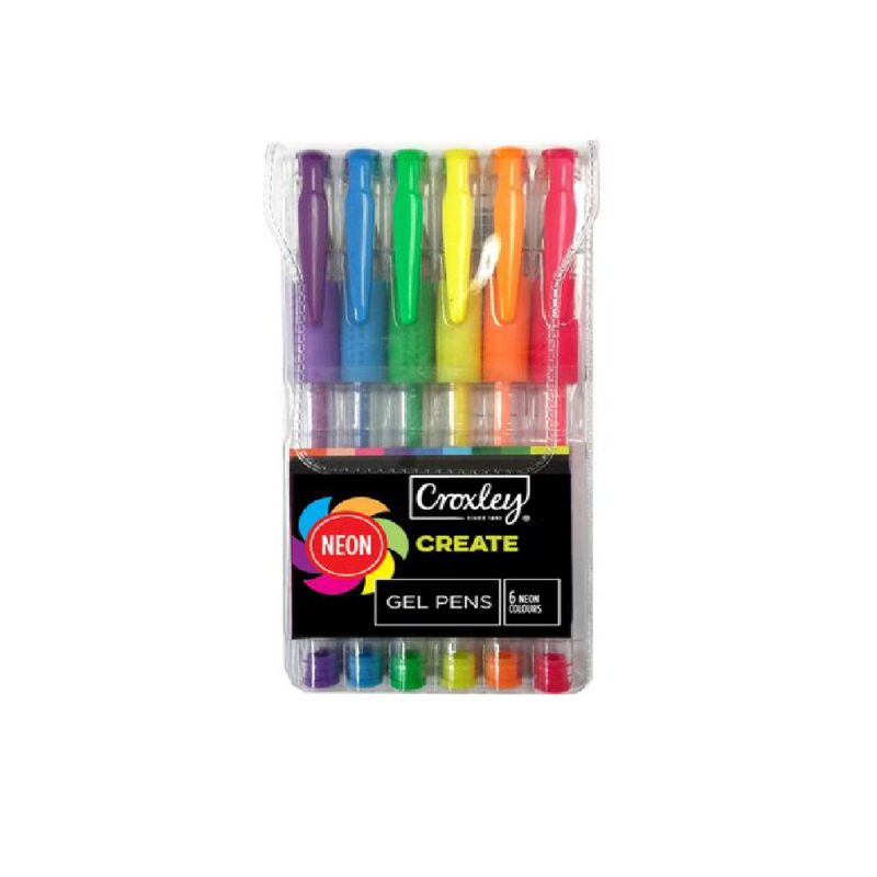 Croxley Create Neon Gel Pen (6)