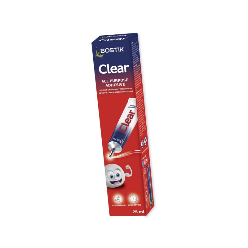 Bostik Clear Glue 25ml Box Clear