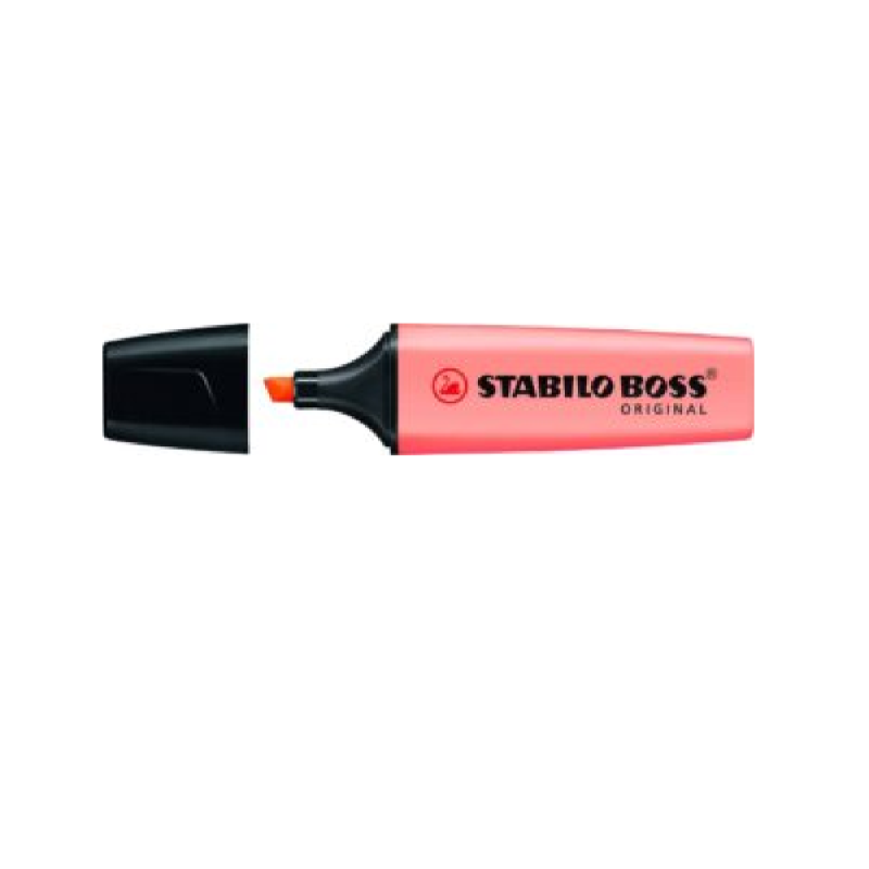 STABILO BOSS Original Highlighter: Pastel Peach Each