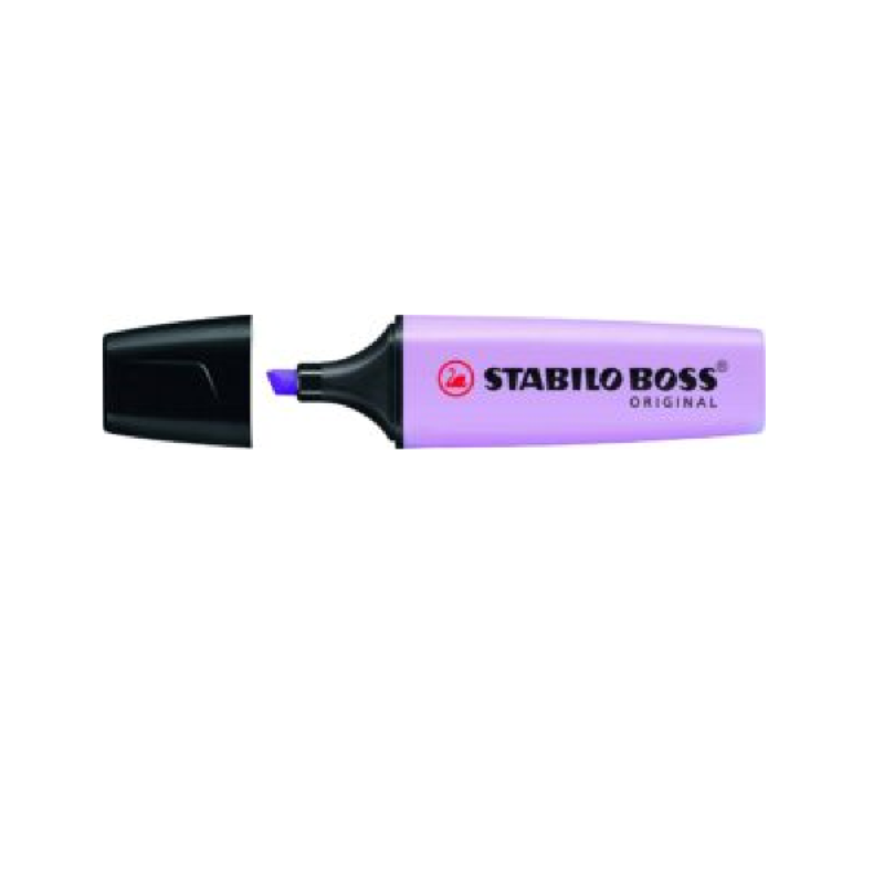 STABILO BOSS Original Highlighter: Pastel Lilac Each