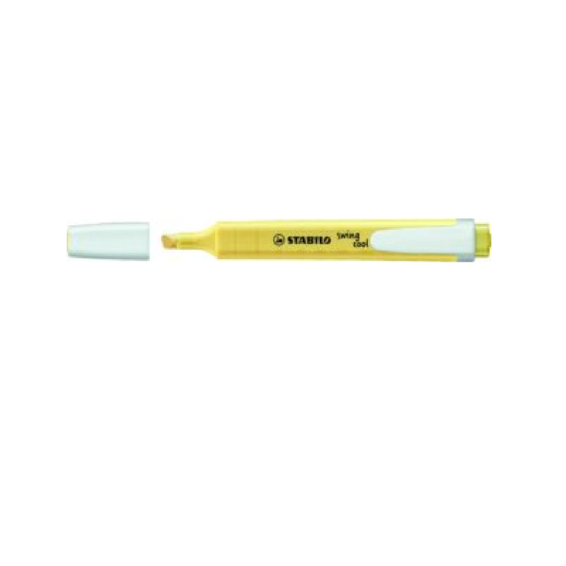 STABILO Swing Cool Highlighter: Pastel Yellow Each NEW
