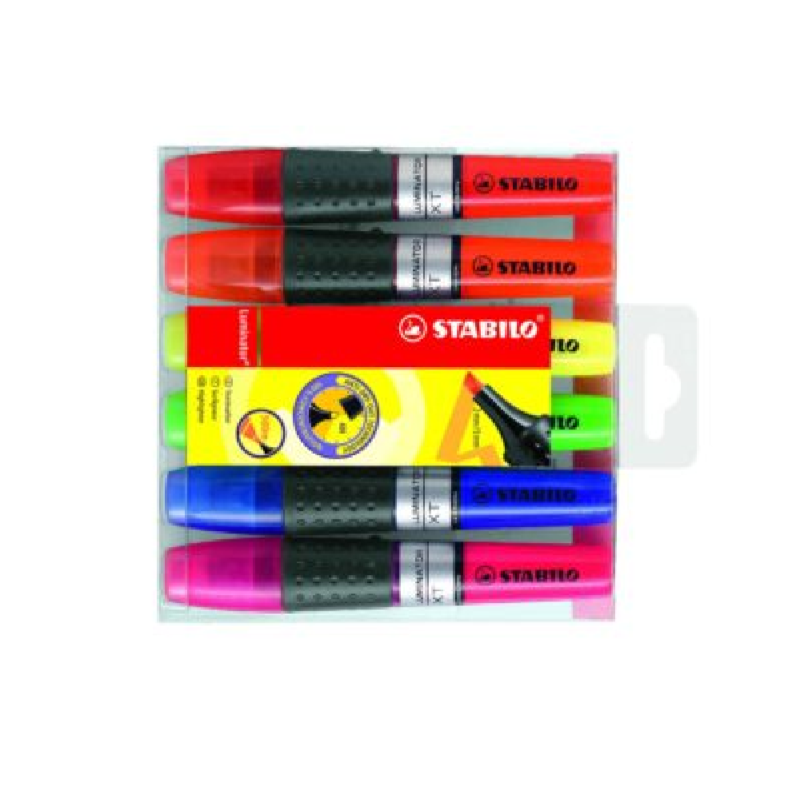 STABILO Luminator Highlighter: Assorted Wallet 6’s