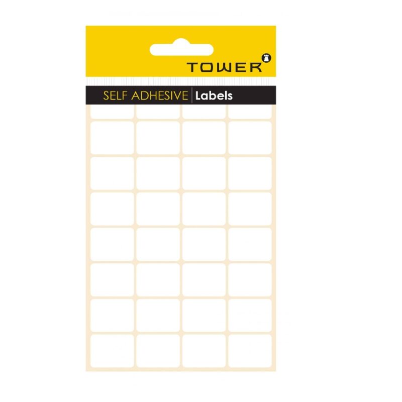 Tower White Sheet Labels – S1925 (19x25mm)