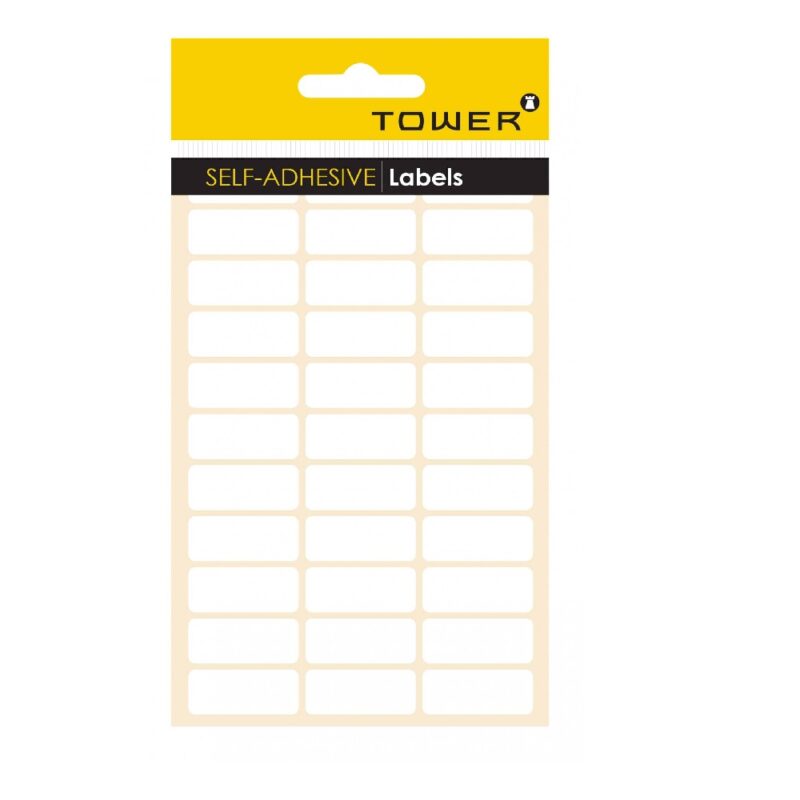 Tower White Sheet Labels – S3213 (32x13mm)